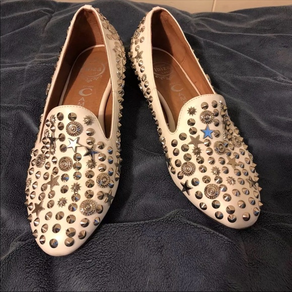 Jeffrey Campbell Shoes - Jeffrey Campbell Studded loafers in white